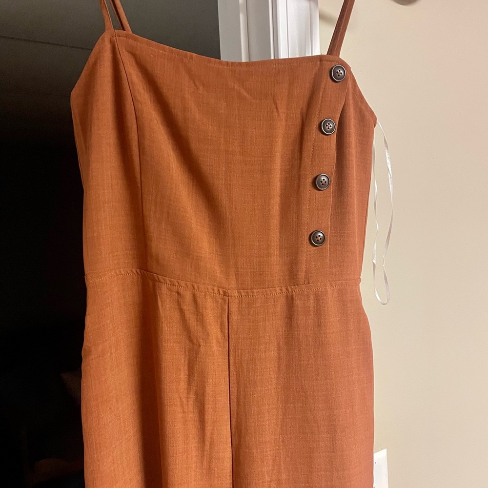 Jumpsuit rust color